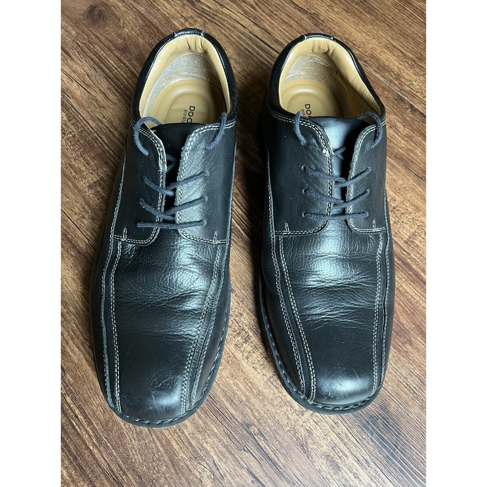Dockers Prostyle‎ Men's Shoes Size 11.5 M Genuine Leather Upper Black Lace Up